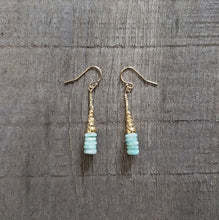 Load image into Gallery viewer, GF Amazonite Drop Earrings (L)