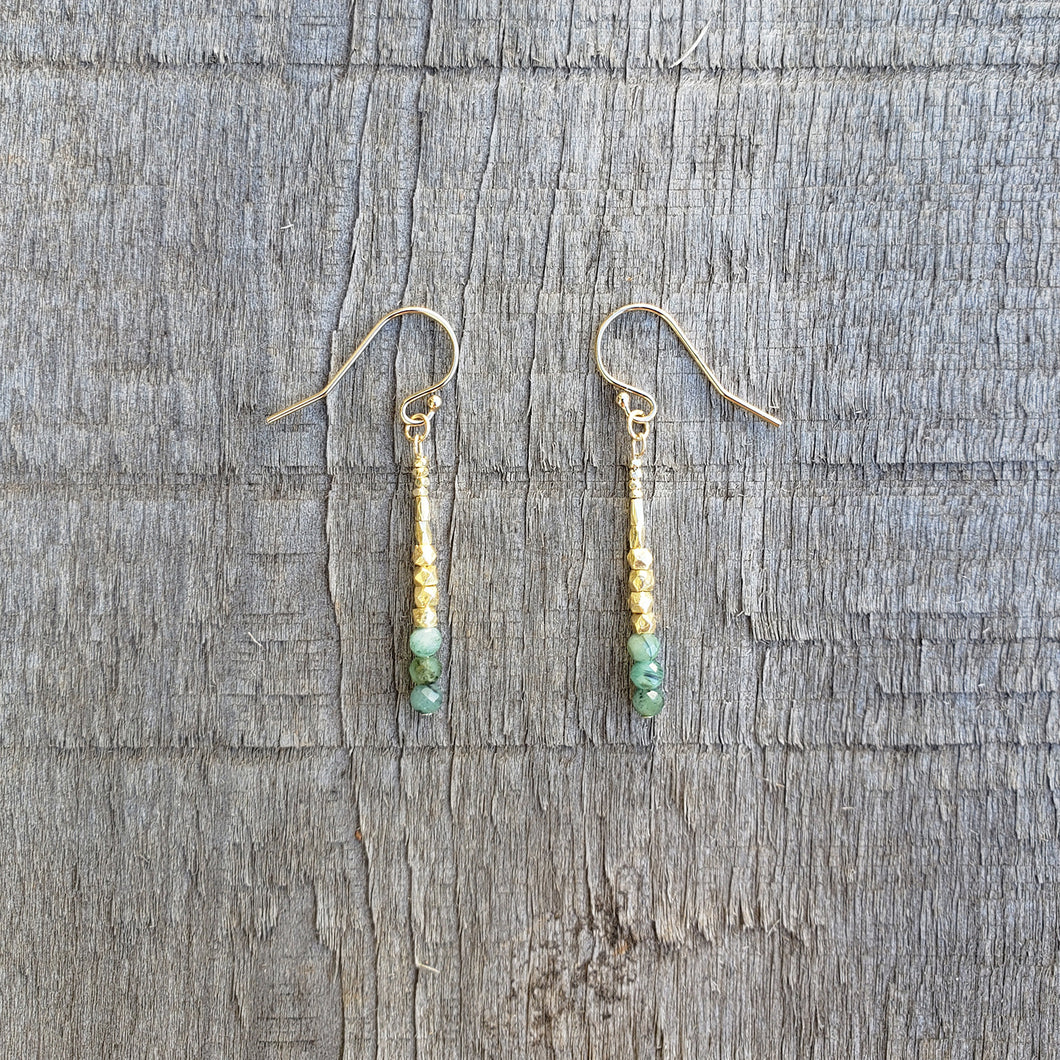 GF Emerald Drop Earrings (S)