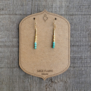 GF Turquoise Drop Earrings (S)