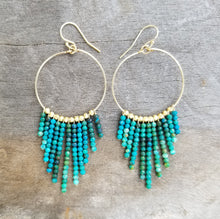 Load image into Gallery viewer, GF Vadoma Earrings &lt; Chrysocolla &gt; M