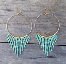 Load image into Gallery viewer, GF Vadoma Earrings &lt; Amazonite &gt; L
