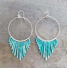 Load image into Gallery viewer, SS Vadoma Earrings &lt; Turquoise &gt; L